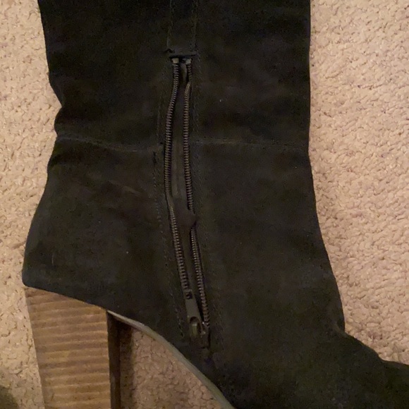 Dolce Vita Black Suede Knee High Boots - Picture 7 of 7